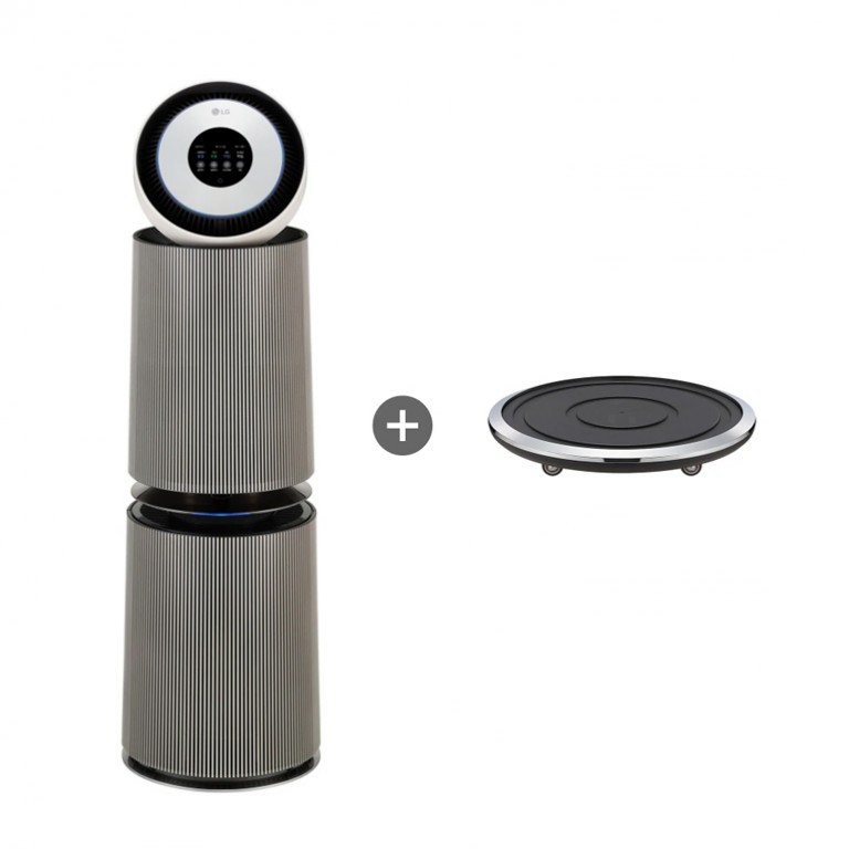LG 퓨리케어 AI 오브제컬렉션 360˚ 공기청정기 (M 필터) + 무빙휠 세트 114㎡ 2등급(34평형)